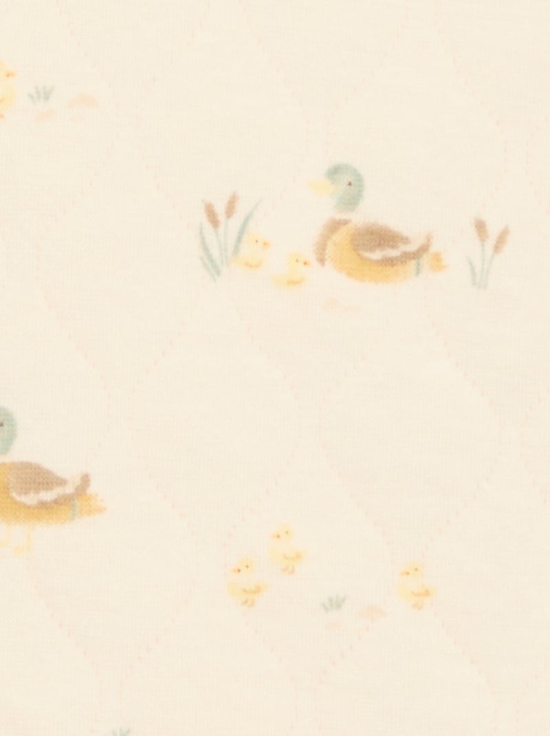 Gewatteerde slaapzak zonder voetjes Wit - Kiabi