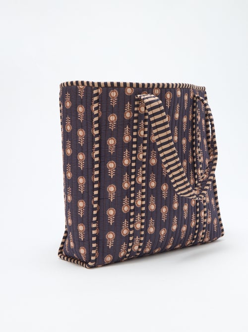 Gewatteerde tas met Indiase print - Kiabi Home - Kiabi