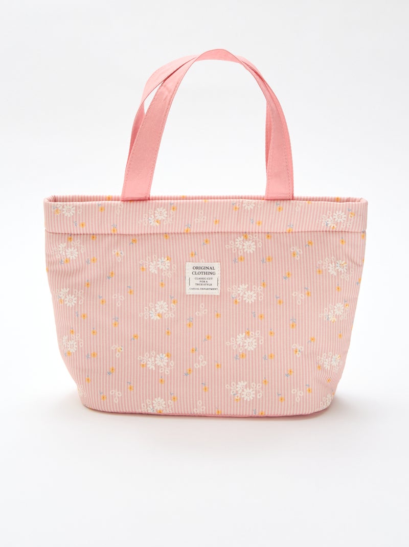 Gewatteerde tas van canvas Rose - Kiabi
