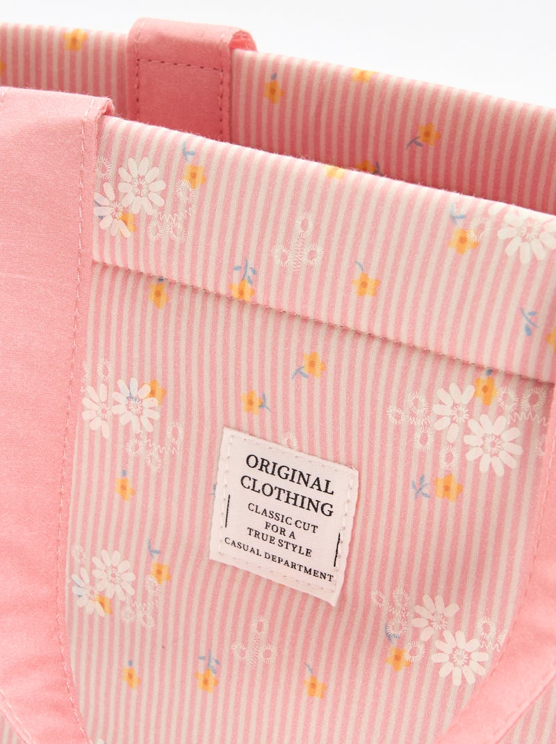 Gewatteerde tas van canvas Rose - Kiabi