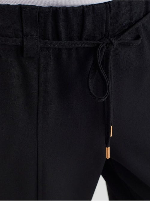 Geweven Wide-leg Broek Met Elastische Taille En Trekkoord - Kiabi Geweven Wide-leg Broek Met Elastische Taille En Trekkoord - Kiabi
