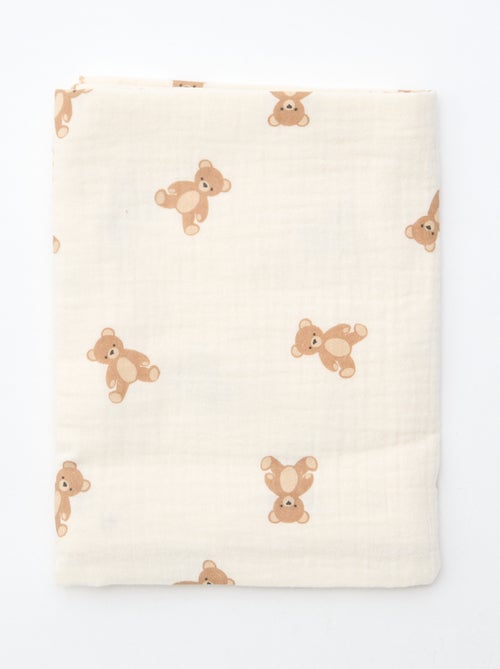 GIFTBOX - Lange salopette van tricot + rompertje + luierdoek van luchtig katoen + sokken - Kiabi