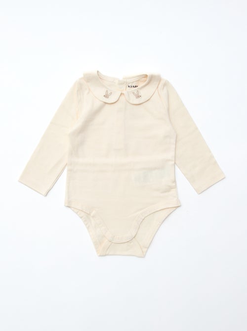 GIFTBOX - Lange salopette van tricot + rompertje + luierdoek van luchtig katoen + sokken - Kiabi