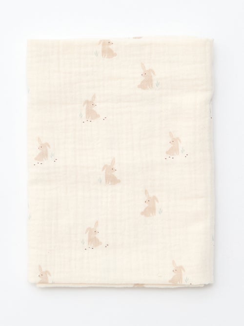 GIFTBOX - Lange salopette van tricot + rompertje + luierdoek van luchtig katoen + sokken - Kiabi