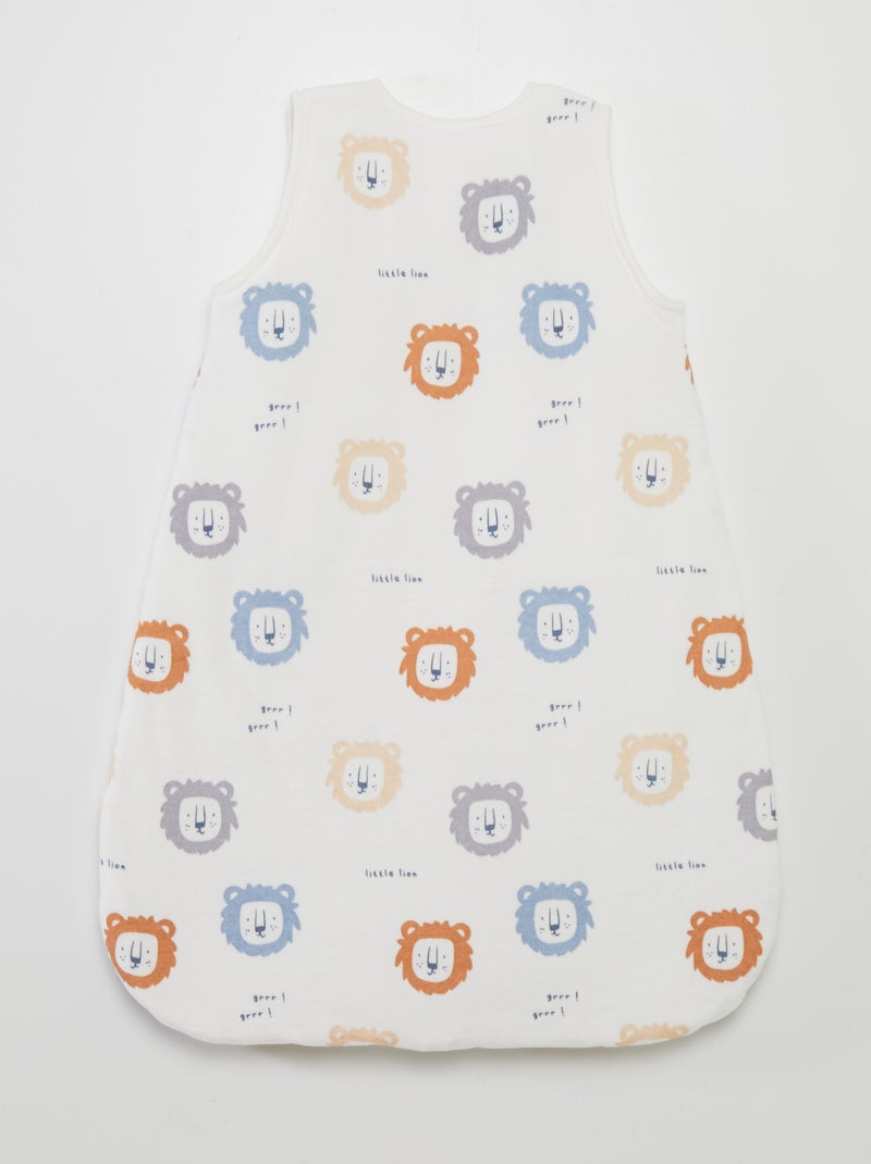 Gigoteuse chaude avec imprimé  - TOG 2.5 Blanc avec lions - Kiabi