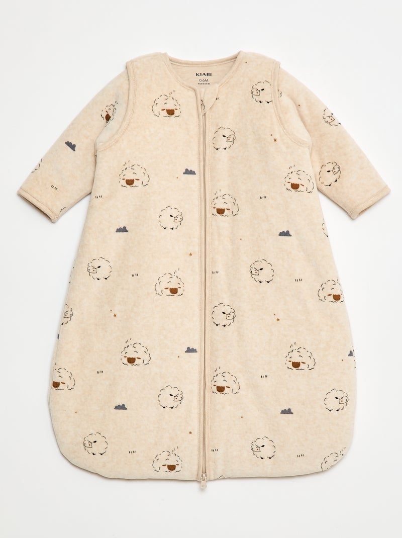 Gigoteuse chaude manches amovibles - TOG 2.5 Beige - Kiabi