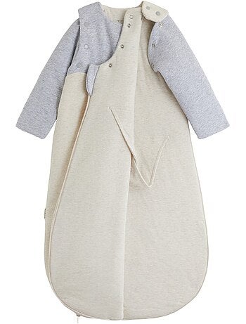 Gigoteuse d'hiver avec manches amovibles pistache