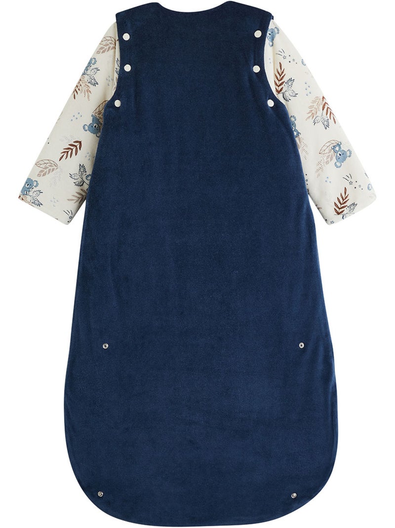 Gigoteuse d'hiver en velours avec manches amovibles mathéo Bleu - Kiabi