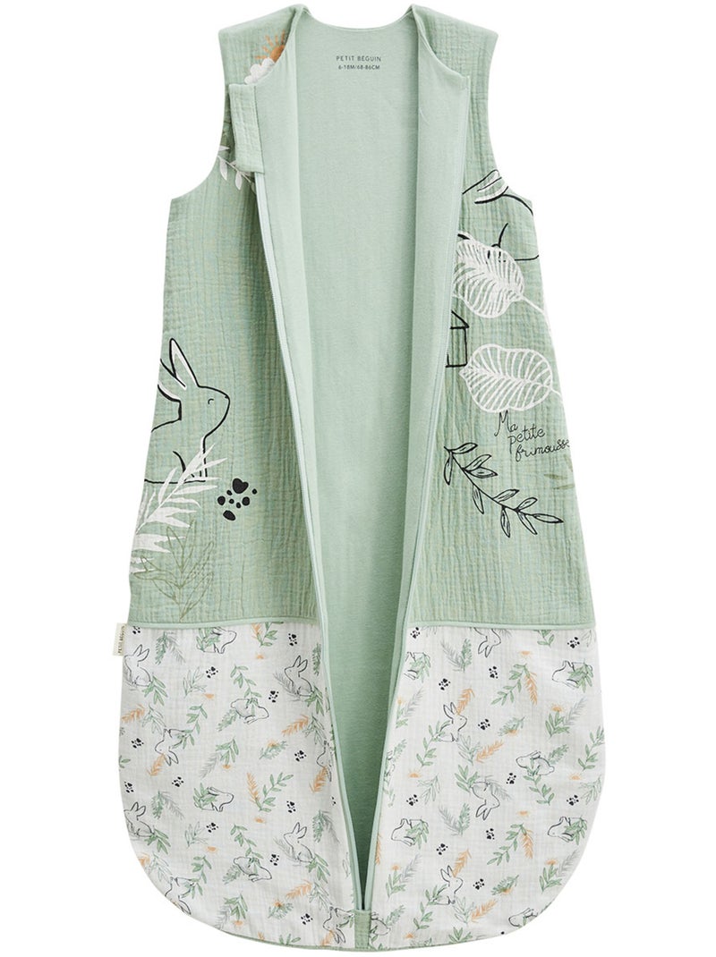 Gigoteuse d'?t? en gaze de coton Frimousse Vert - Kiabi