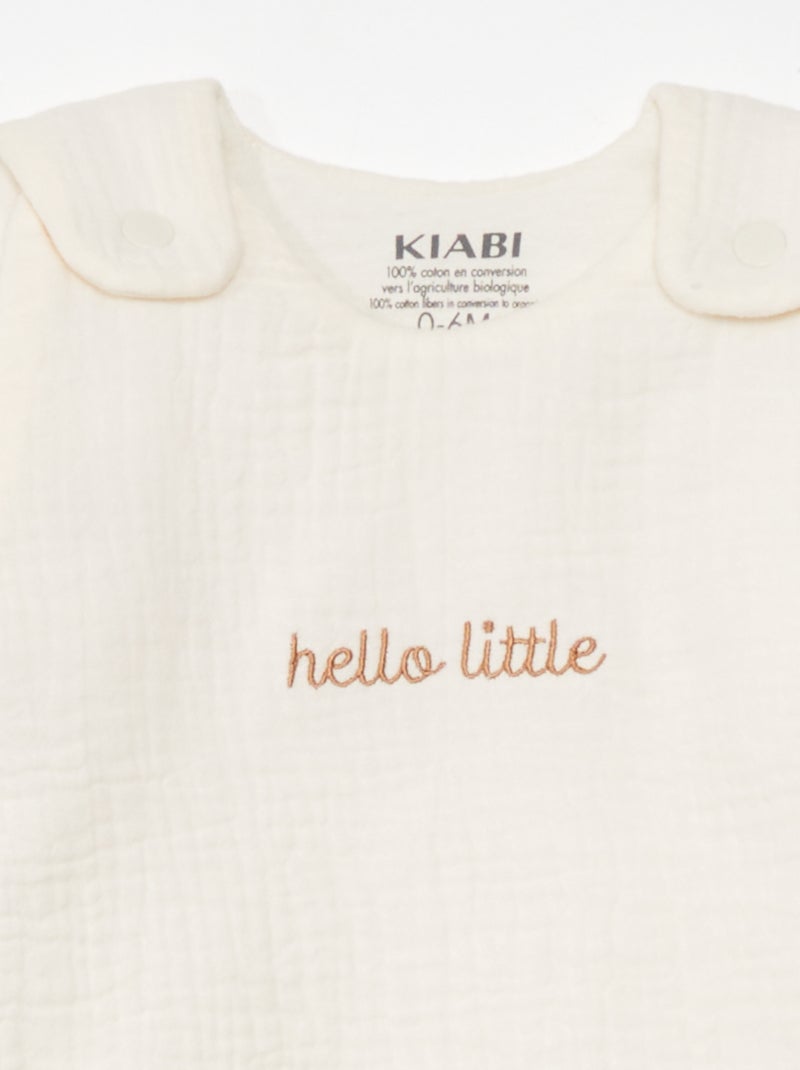 Gigoteuse en gaze de coton - TOG 2.5 Beige - Kiabi