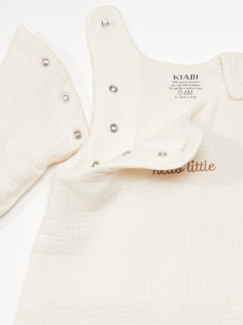 Gigoteuse en gaze de coton - TOG 2.5 Beige - Kiabi
