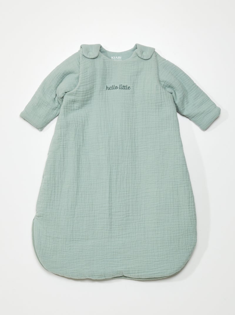 Gigoteuse en gaze de coton - TOG 2.5 Vert - Kiabi