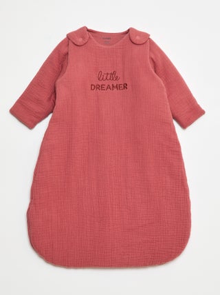 Gigoteuse en gaze de coton manches amovibles TOG 2,5