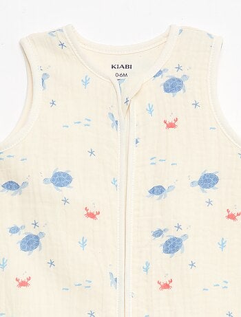 Gigoteuse sans manches animée en gaze de coton TOG 1