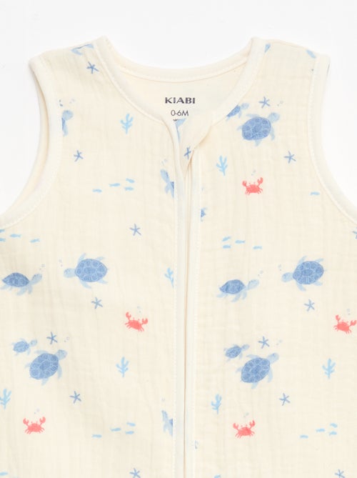 Gigoteuse sans manches animée en gaze de coton TOG 1 - Kiabi