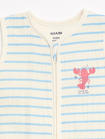 Gigoteuse sans manches animée en gaze de coton TOG 1