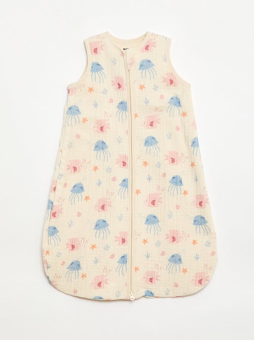 Gigoteuse sans manches animée en gaze de coton TOG 1 - Kiabi