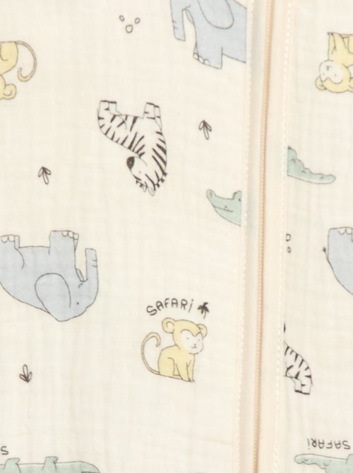 Gigoteuse sans manches zippée en coton - Kiabi