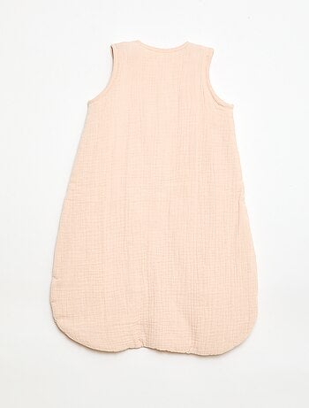 Gigoteuse sans manches zippée en coton