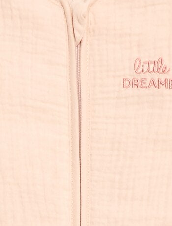 Gigoteuse sans manches zippée en coton