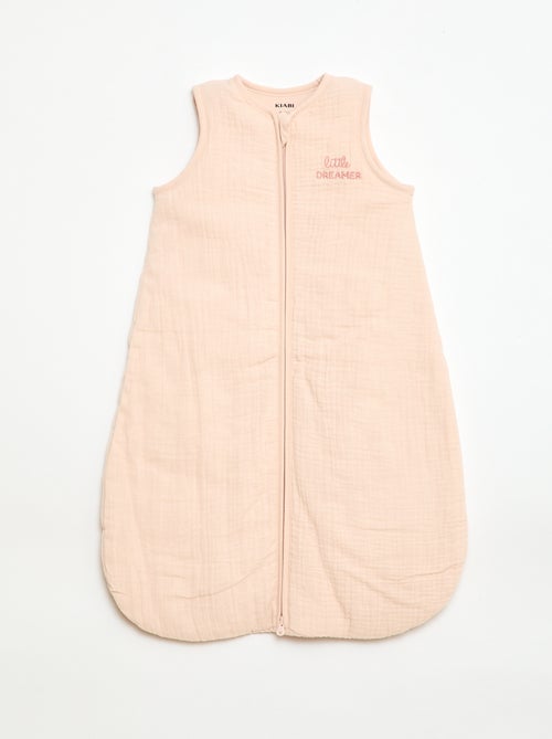 Gigoteuse sans manches zippée en coton - Kiabi