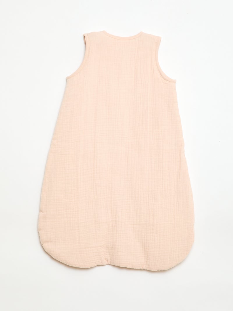 Gigoteuse sans manches zippée en coton TOG 2 Rose - Kiabi