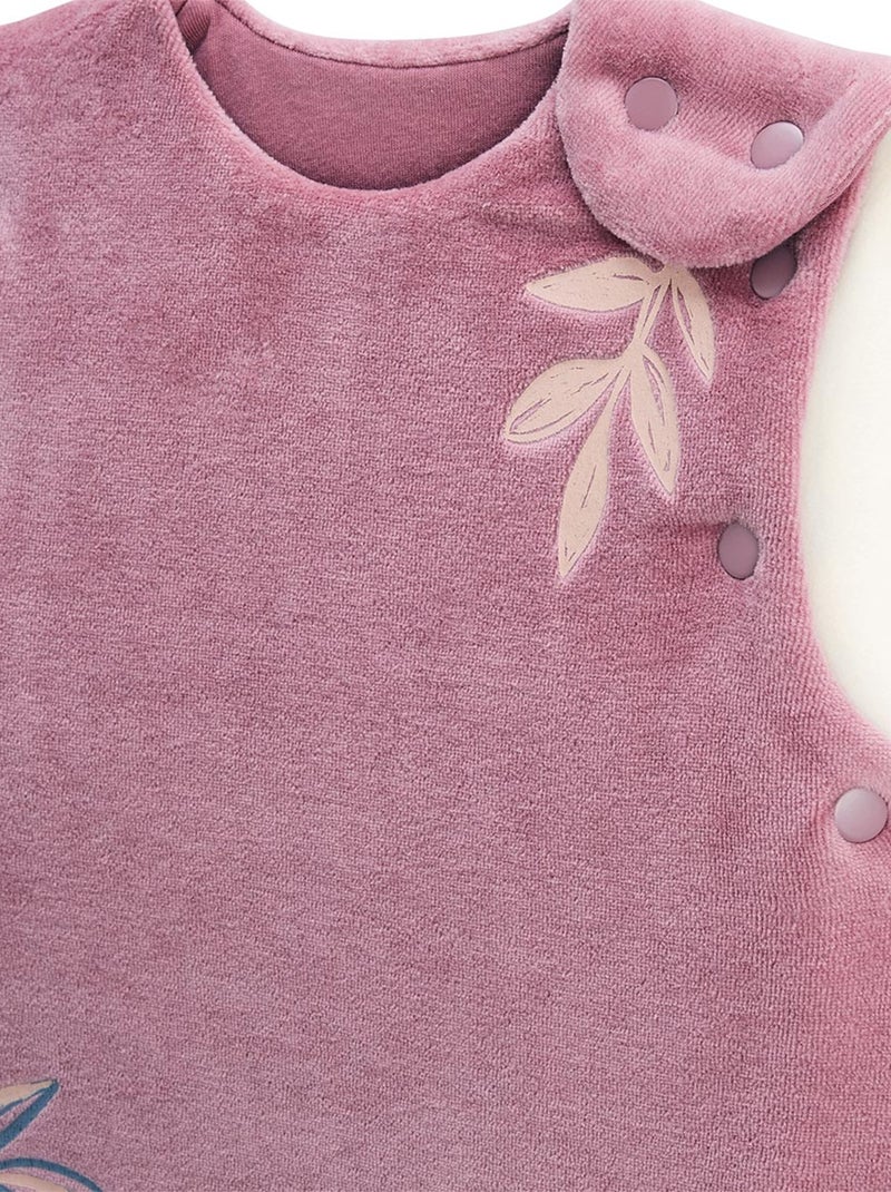 Gigoteuse si?ge auto TOG 3 en velours avec manches amovibles Matcha Rose - Kiabi