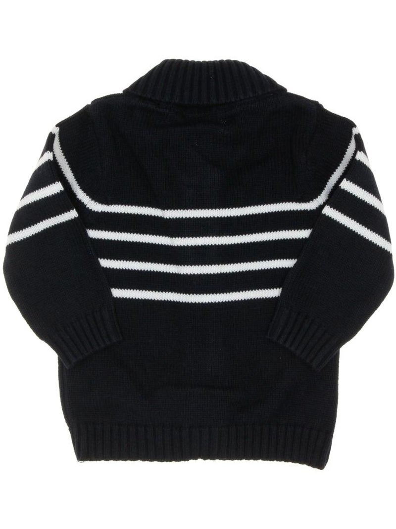 Gila Jongens Gilet - Marine/Wit Gestreepte Marinière Marineblauw - Kiabi