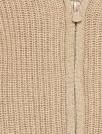Gilet à capuche intérieur moutonné