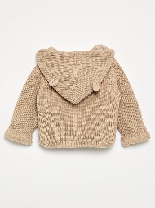 Gilet à capuche intérieur moutonné - Kiabi