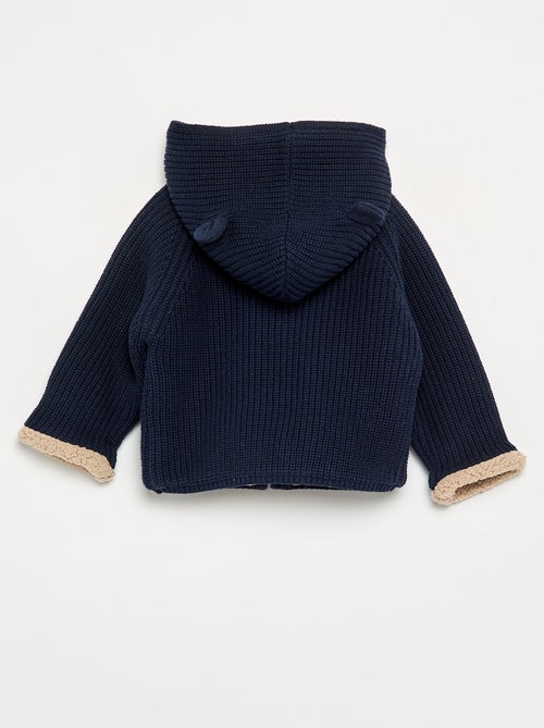 Gilet à capuche intérieur moutonné - Kiabi