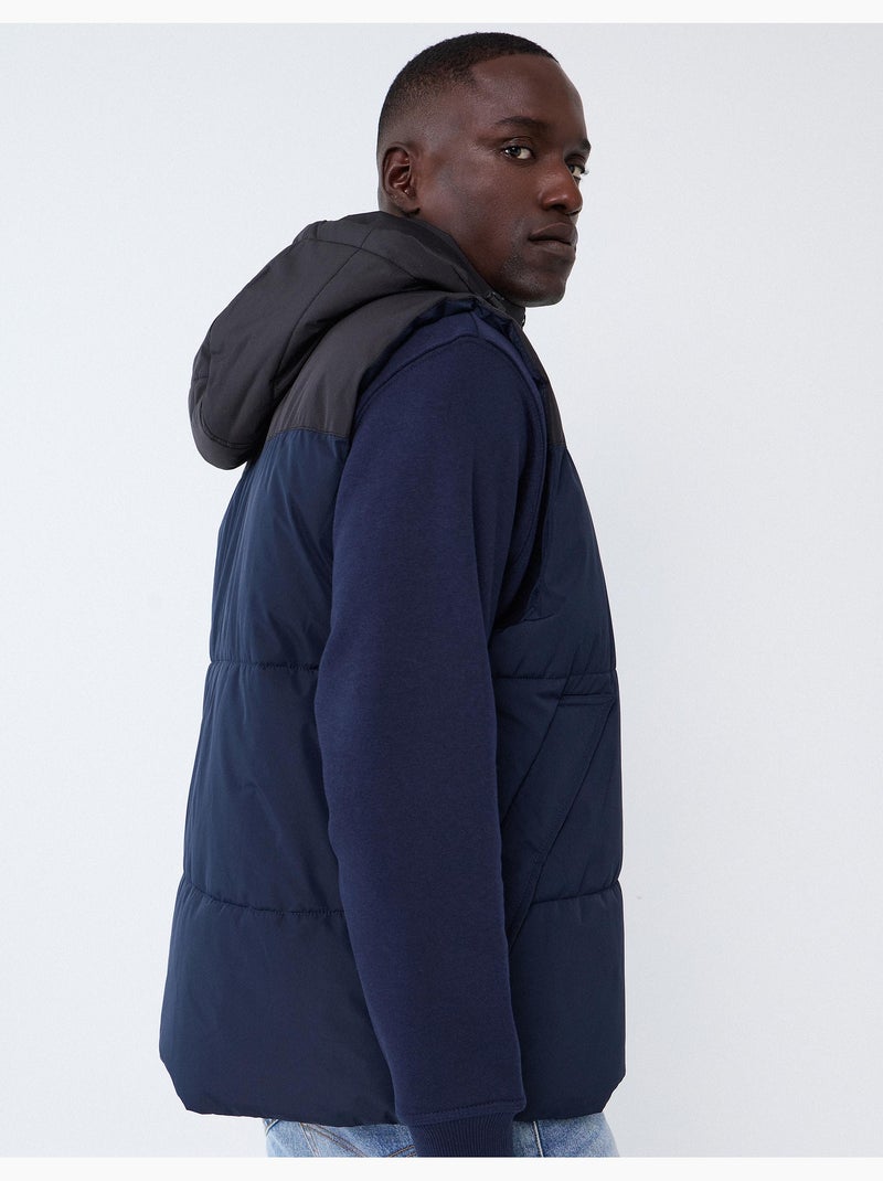 Gilet à capuche, mo fashion Bleu - Kiabi