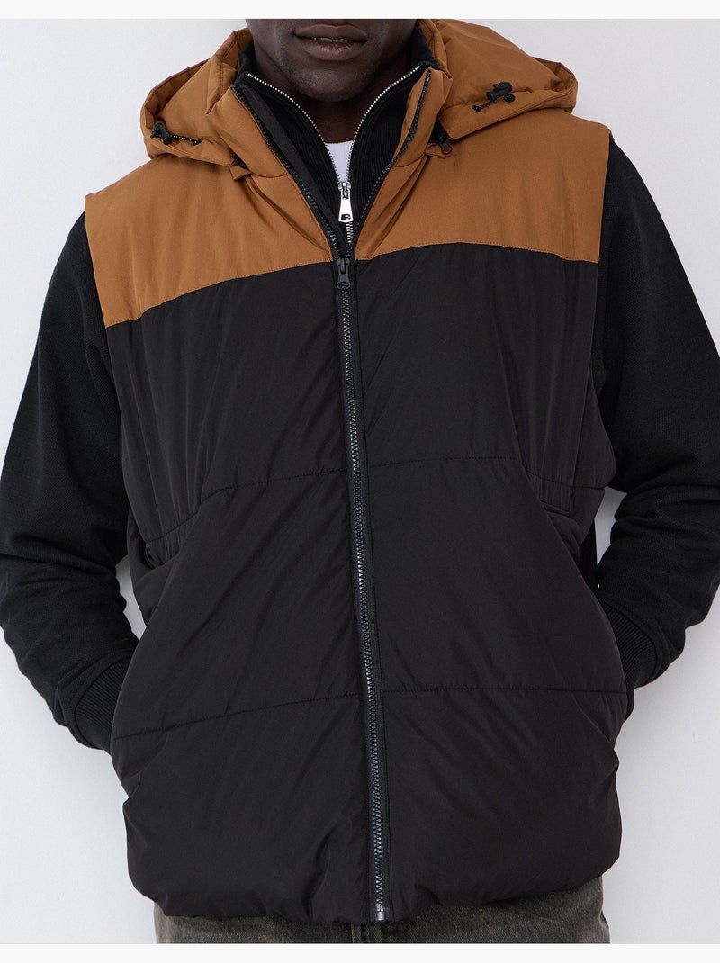 Gilet à capuche, mo fashion Noir - Kiabi