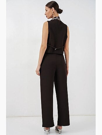 Gilet à col en v boutonné bdart