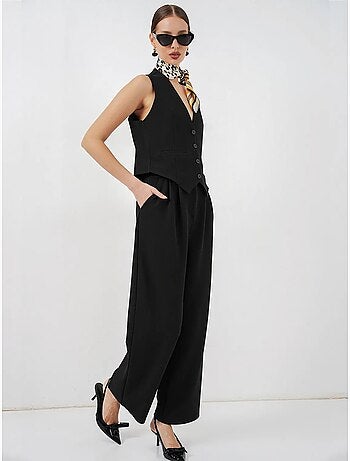 Gilet à col en v boutonné bdart