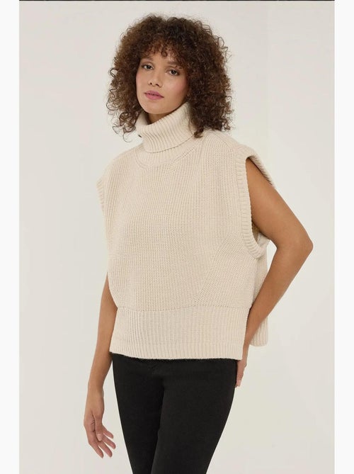 Gilet à col roulé coupe décontractée hiccup - Kiabi