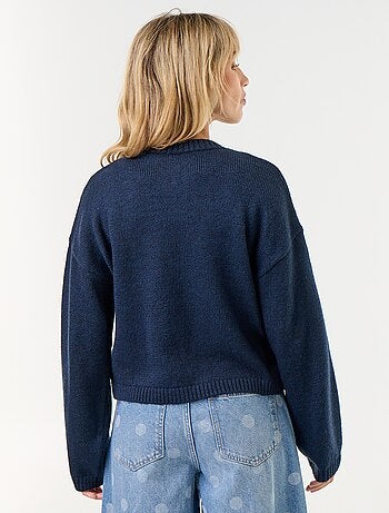 Gilet à manches longues avec boutonnage mandarin