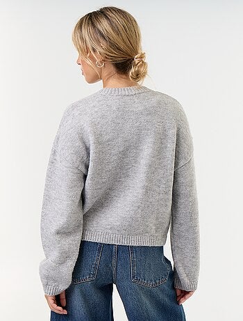 Gilet à manches longues avec boutonnage mandarin