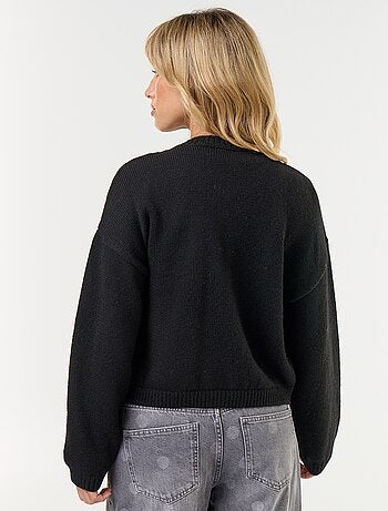 Gilet à manches longues avec boutonnage mandarin