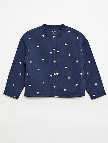 Gilet à manches longues avec ouverture pressions