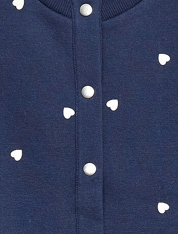 Gilet à manches longues avec ouverture pressions