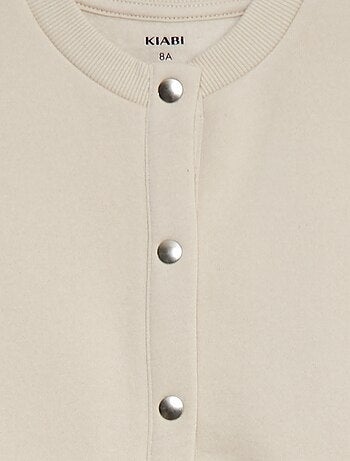 Gilet à manches longues avec ouverture pressions