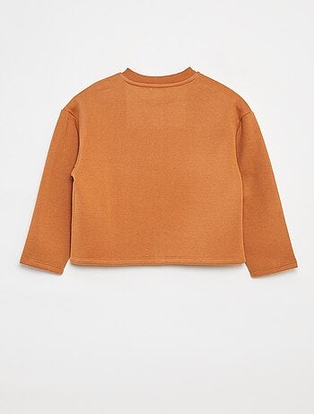 Gilet à manches longues avec ouverture pressions