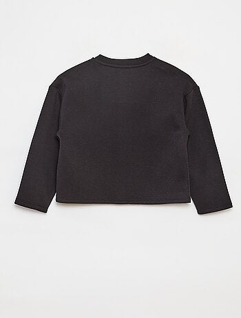 Gilet à manches longues avec ouverture pressions