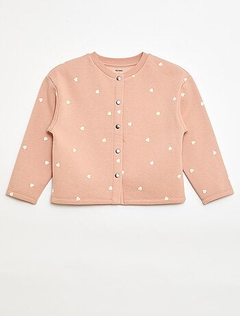 Gilet à manches longues avec ouverture pressions