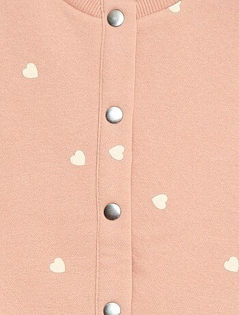 Gilet à manches longues avec ouverture pressions