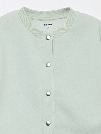 Gilet à manches longues avec ouverture pressions