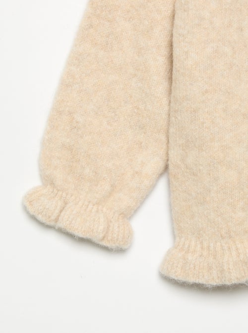 Gilet à manches longues avec volants - Kiabi