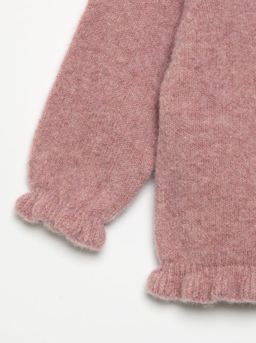 Gilet à manches longues avec volants - Kiabi