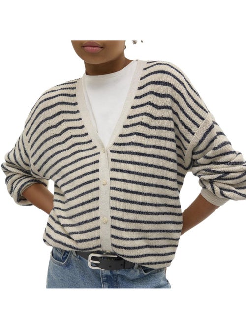 Gilet à Rayures Fille Vero Moda - Kiabi Gilet à Rayures Fille Vero Moda - Kiabi
